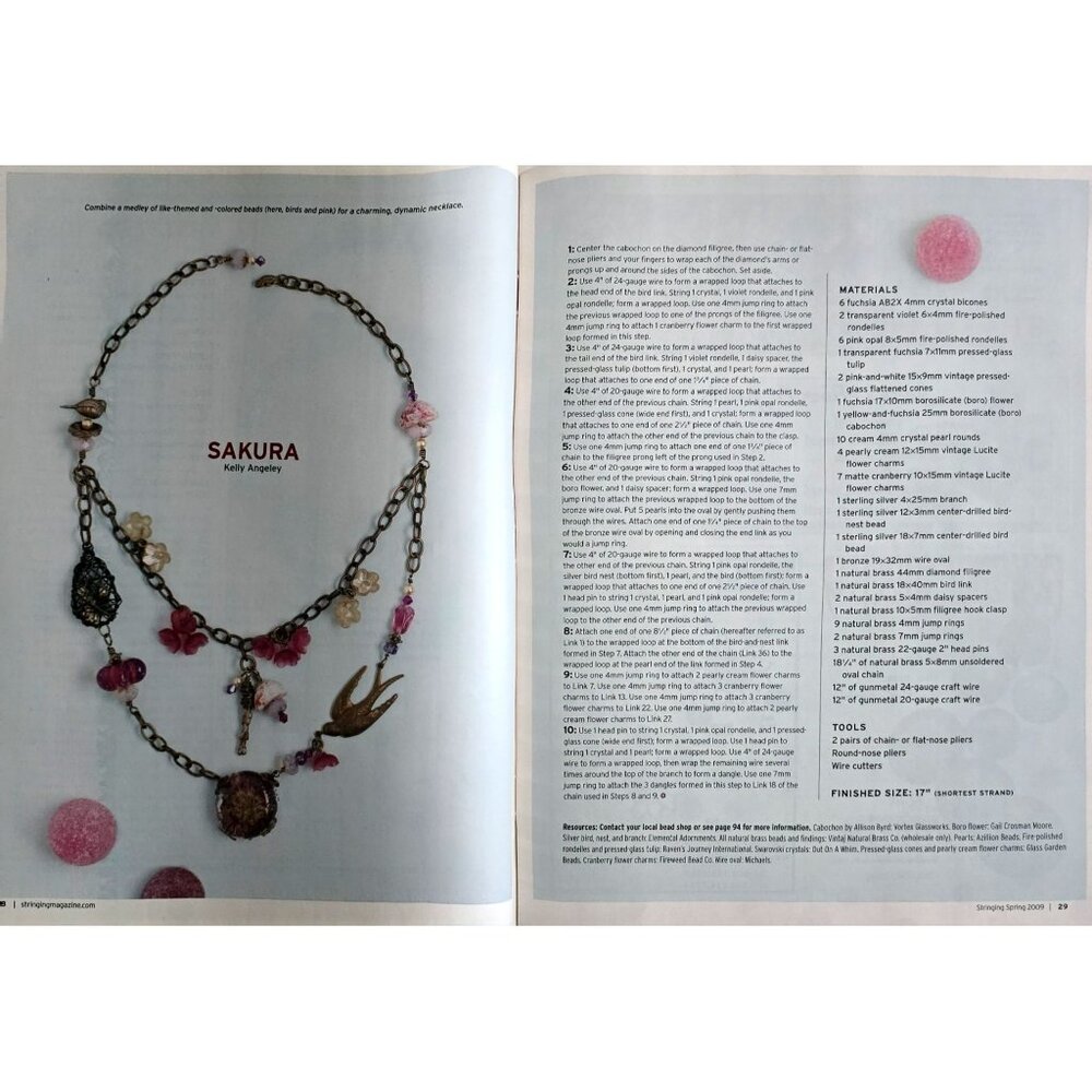 Stringing Magazine Spring 2009 70 Ideas For Making Fresh Spring Jewelry - Picture 8 of 16